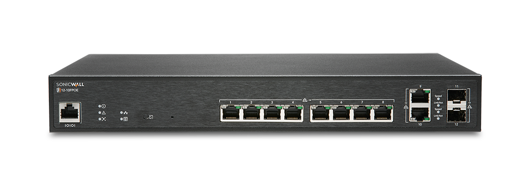 SonicWall Switch SWS12-10FPOE - switch - 12 ports - managed