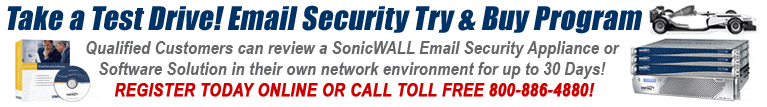 SonicWall Email Security Try and Buy Program - Take a test drive!
