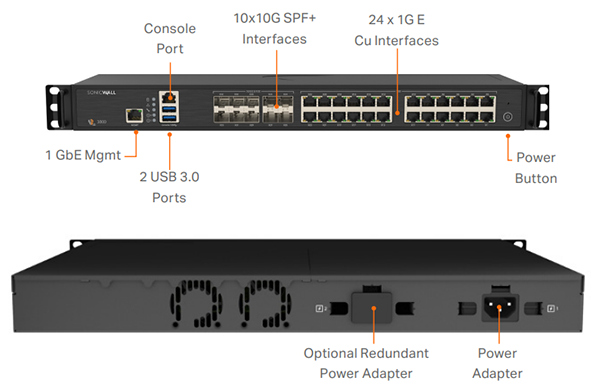 SonicWall NSa 3800 Network Security Appliance